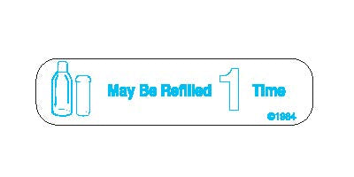 Auxiliary Label - May be Refilled 1 Time (1,000 Labels)