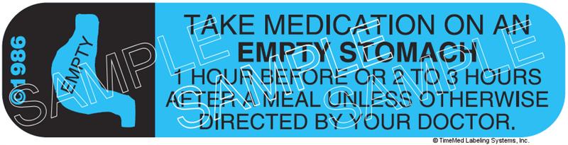 Auxiliary Label - Empty Stomach (1,000 Labels)