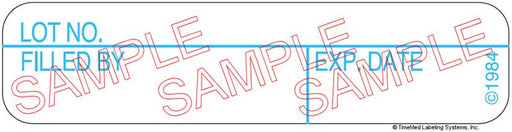 Auxiliary Label - Lot No Filled By Exp Date (1,000 Labels)