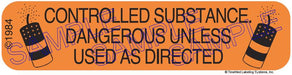 Auxiliary Label - Controled Substance Dangerous Unless Used as Directed (1,000 Labels)