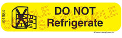 Auxiliary Label - Do Not Refrigerate (1,000 Labels)