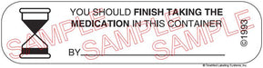 Auxiliary Label - You Should Finish This Container By ___ (1,000 Labels)