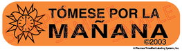 Auxiliary Label - TOMESE POR LA MANANA-1 (1,000 Labels)