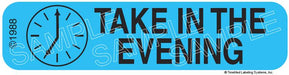 Auxiliary Label - Take in the Evening (1,000 Labels)