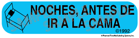 Auxiliary Label - NOCHES ANTES DE IR A LA CAMA-1 (1,000 Labels)