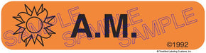 Auxiliary Label - A.M. (1,000 Labels)