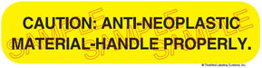Auxiliary Label - Caution: Anti-Neoplastic Material (1,000 Labels)