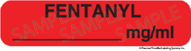 Auxiliary Label - Fentanyl (1,000 Labels)