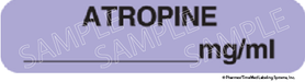 Auxiliary Label - Atropine (1,000 Labels)