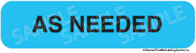 Auxiliary Label - As Needed (1,000 Labels)