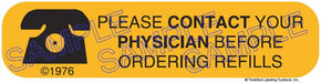 Auxiliary Label - Contact Your Physician (1,000 Labels)
