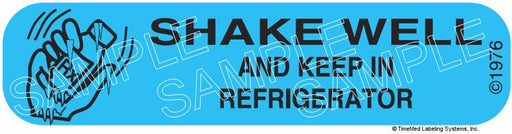 Auxiliary Label - Shake Well and Keep in Refrigerator (1,000 Labels)