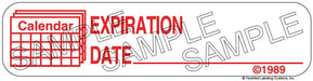 Auxiliary Label - Calendar Expiration Date (1,000 Labels)