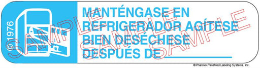 Auxiliary Label - Mantengase En Refrigerador Agitese (1,000 Labels)