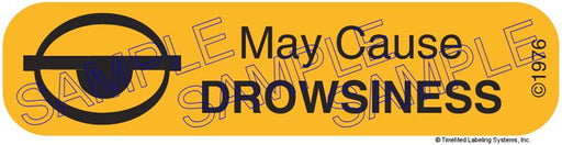 Auxiliary Label - May Cause Drowsiness (1,000 Labels)