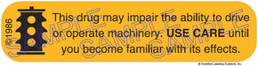 Auxiliary Label - This Drug May Impair (1,000 Labels)