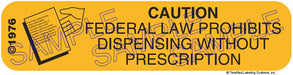 Auxiliary Label - Caution Federal Law Prohibits Dispensing (1,000 Labels)