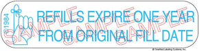 Auxiliary Label - Refills Expire One Year (1,000 Labels)