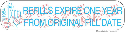 Auxiliary Label - Refills Expire One Year (1,000 Labels)