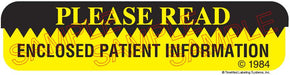 Auxiliary Label - Please Read Enclosed Patient Information (1,000 Labels)