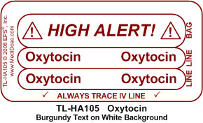 Line Tracing Label - Oxytocin - TL-HA105 (1,000 Labels)