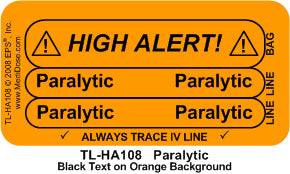 Line Tracing Label - Paralytic - TL-HA108 (1,000 Labels)