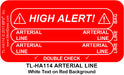 Line Tracing Label - ARTERIAL LINE - TL-HA114 (1,000 Labels)