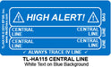 Line Tracing Label - CENTRAL LINE TL-HA115 (1,000 Labels)