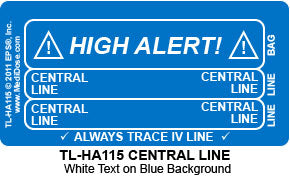 Line Tracing Label - CENTRAL LINE TL-HA115 (1,000 Labels)