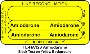 Line Tracing Label - Amiodarone - TL-HA128 (1,000 Labels)