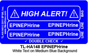 Line Tracing Label - EPINEPHrine  - TL-HA148 (1,000 Labels)