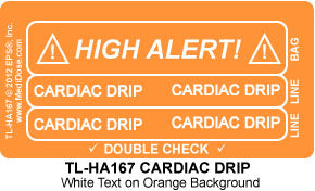 Line Tracing Label - CARDIAC - TL-HA167 (1,000 Labels)