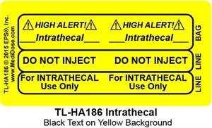 Line Tracing Label - Intrathecal - TL-HA186 (1,000 Labels)