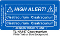 Line Tracing Label - Cisatracurium - TL-HA197 (1,000 Labels)