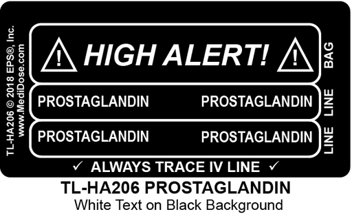 Line Tracing Label - PROSTAGLANDIN - TL-HA206 (1,000 Labels)