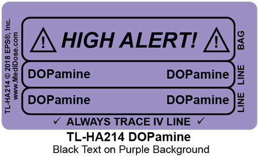 Line Tracing Label - DOPamine - TL-HA214 (1,000 Labels)