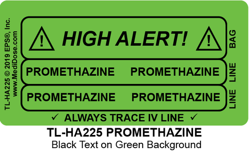 Line Tracing Label - PROMETHAZINE  - TL-HA225 (1,000 Labels)